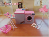 new baby toys doll accessories house furniture Girl birthday gift plastic Play Set dry cleaners Laundry Center for barbie doll