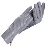 White leather women's gloves, Genuine Leather, cotton lining warm, Fashion leather gloves, leather gloves warm winter-2226