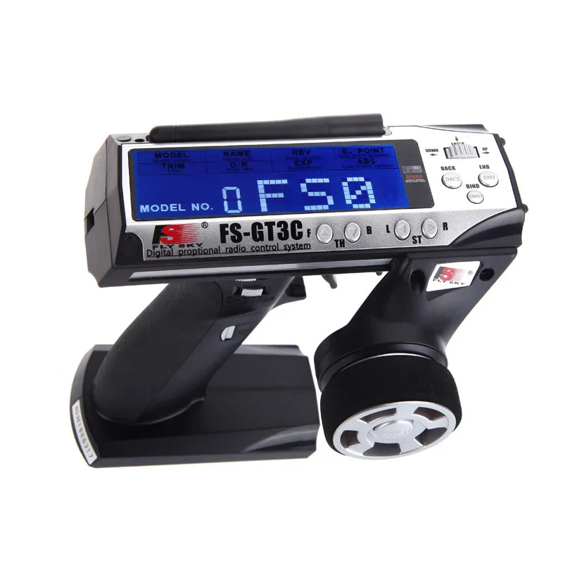 Flysky FS-GT3C 2.4Ghz 3CH Remote Controller LCD Radio Transmitter with FS-GR3E Receiver for RC Car Truck Crawler Boat