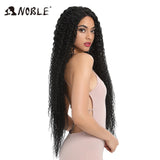 Noble Synthetic Lace Front Wig 38 Inch Long Curly Wig For Women Cosplay Feminino Lace Front Ombre Blonde Wig Heat Resistant Wigs