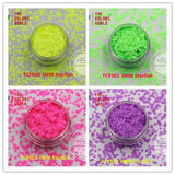 TCT-151 Starfish Neon Matte Color 3.0MM Solvent Resistant Glitter Nail Art Nail Gel Polish Makeup Manual DIY Crafts Decoration