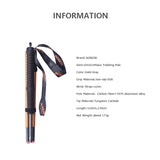 2pcs AONIJIE Z-Pole Folding Ultralight Quick Lock Trekking Poles Hiking Pole  Race Running Walking Stick Carbon Fiber