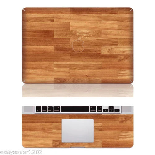 Wood Texture Vinyl Sticker Decal Skin Cover Case For Laptop Apple Macbook Pro Air 16" A2485 A2337 11" 13" 15 " / Unibody Laptop