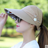 Summer Sun Hats Women Foldable UV Protection Sun Hat Visor Suncreen Floppy Cap Chapeau Femme Outdoor Beach Hat