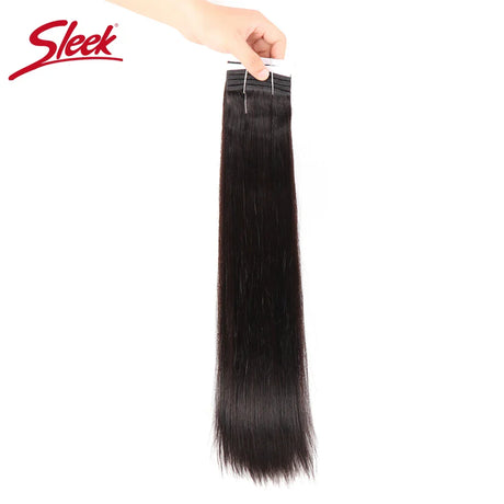 Sleek Straight Double Drawn Brazilian Brown Color 4 Straight Hair Bundles Colored 2# 6# 8# 33# Natural Remy Human Hair Bundles