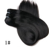 Straight Blonde Human Hair Weave Brazilian Remy Human Hair Weft Extensions 18-28" Highlight Ombre Human Hair Weft #613