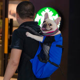 Adjustable Pet Dog Outdoor Travel Backpack For Hiking Cycling Reflective Carrier Bag For Dogs French Bulldog Pug Carrying Bags