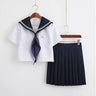 Japanese/Korean Sailor Suit Cosplay Costumes School Uniforms Cute Girls JK Student Clothing Top+Skirts LOLITA COSPLAY JKN2101