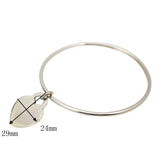 Round Pendant with All Crystal Cuff Bangles Metal 70/65/60mm inside of diameter Bracelets Arm Open Bangles for Women Men