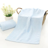 10 Pcs/Set Bamboo Fiber Face Towel 25x50cm Soft Children Hand Towel for Home Kitchen Bathroom Quick-Dry Handkerchief Bath Towels