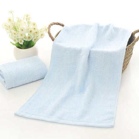 10 Pcs/Set Bamboo Fiber Face Towel 25x50cm Soft Children Hand Towel for Home Kitchen Bathroom Quick-Dry Handkerchief Bath Towels