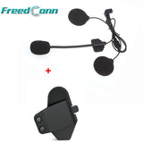 Freedconn Accessories T-MAX Motorcycle Bluetooth Intercom Helmet Headset BT Interphone Microphone Speaker MIC +Clamp Clip Mount