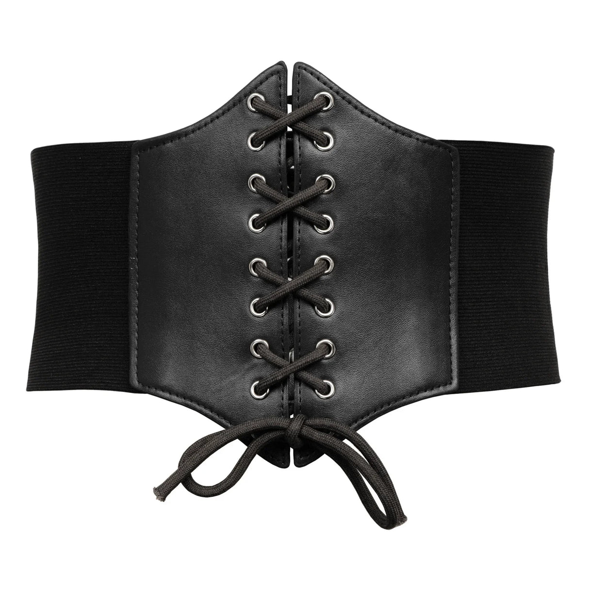 Grace Karin Corset Belts Women Lace Up Luxury PU leather lady girl Stretch Elastic Wide Belt Cincher Waistband S-3XL