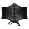 Grace Karin Corset Belts Women Lace Up Luxury PU leather lady girl Stretch Elastic Wide Belt Cincher Waistband S-3XL