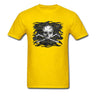 Old Skull T-shirt Men Black Crossbones T Shirt Popular Pirate Flag Print Clothes Summer Funky Streetwear Punk Skulls Tops Tees