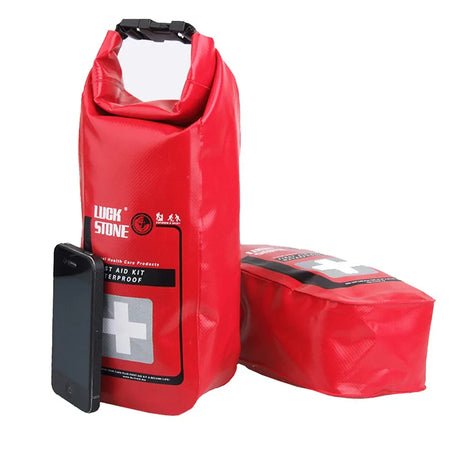 Red Waterproof 2L First Aid Bag Emergency Kits Empty Travel Dry Bag Rafting Camping Kayaking Portable Medical Bag Equipment