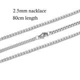 10pcs/lot 316 Stainless Steel Necklace and Bracelet Chain DIY Jewelry Findings Multi Sizes with Lobster Claw Clasps S-005*10