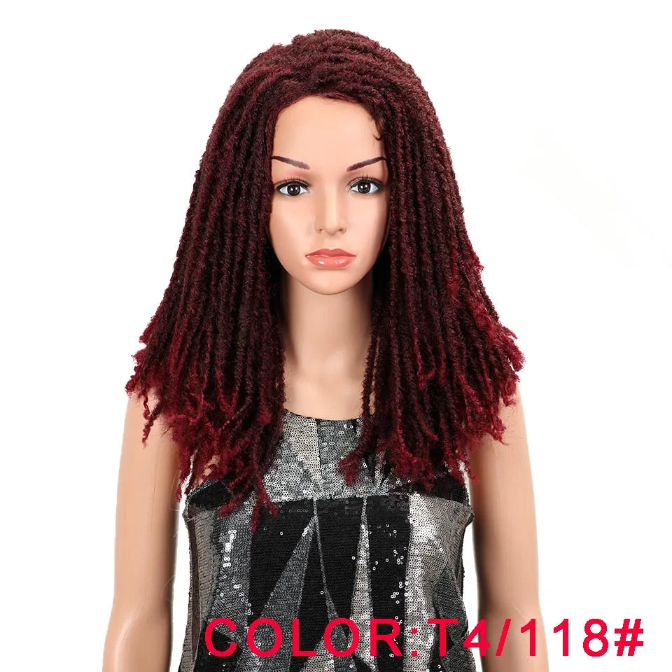 MAGIC 22Inch Synthetic Hair Wigs For Black Women Crochet Braids Twist Jumbo Dread Faux Locs Hairstyle Long Afro Brown Hair