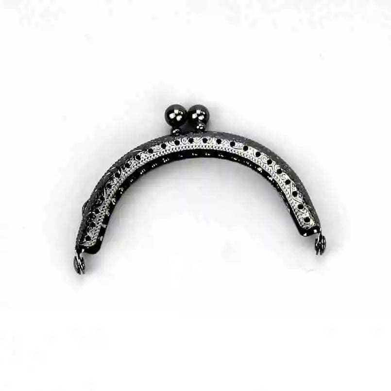 5 Pcs/Lot 8.5 CM Size Double Bead Semicircular Metal Purse Frame Kiss Clasp Clutch DIY Bag Accessory