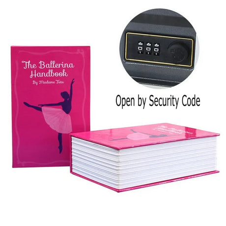 18x11.5x5.5cm Combination Lock Hidden-Safe Box Safe Box Strongbox Steel Simulation Book Home Office Money Phone Safe Storage Box