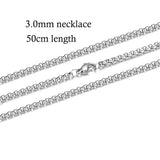 10pcs/lot 316 Stainless Steel Necklace and Bracelet Chain DIY Jewelry Findings Multi Sizes with Lobster Claw Clasps S-005*10