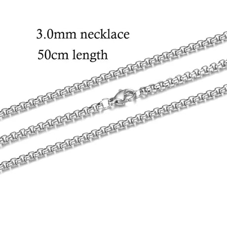 10pcs/lot 316 Stainless Steel Necklace and Bracelet Chain DIY Jewelry Findings Multi Sizes with Lobster Claw Clasps S-005*10