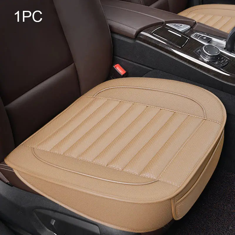 SEAMETAL Car Seat Covers PU Leather Interior Automobiles Seats Cover Mats For Seat Cushion Protector Covers Auto Accessories