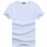 Casual Style Plain Solid Color Men's T-shirts Cotton Navy Blue Regular Fit T-shirts Summer Tops Tee Shirts Man Clothing 5XL