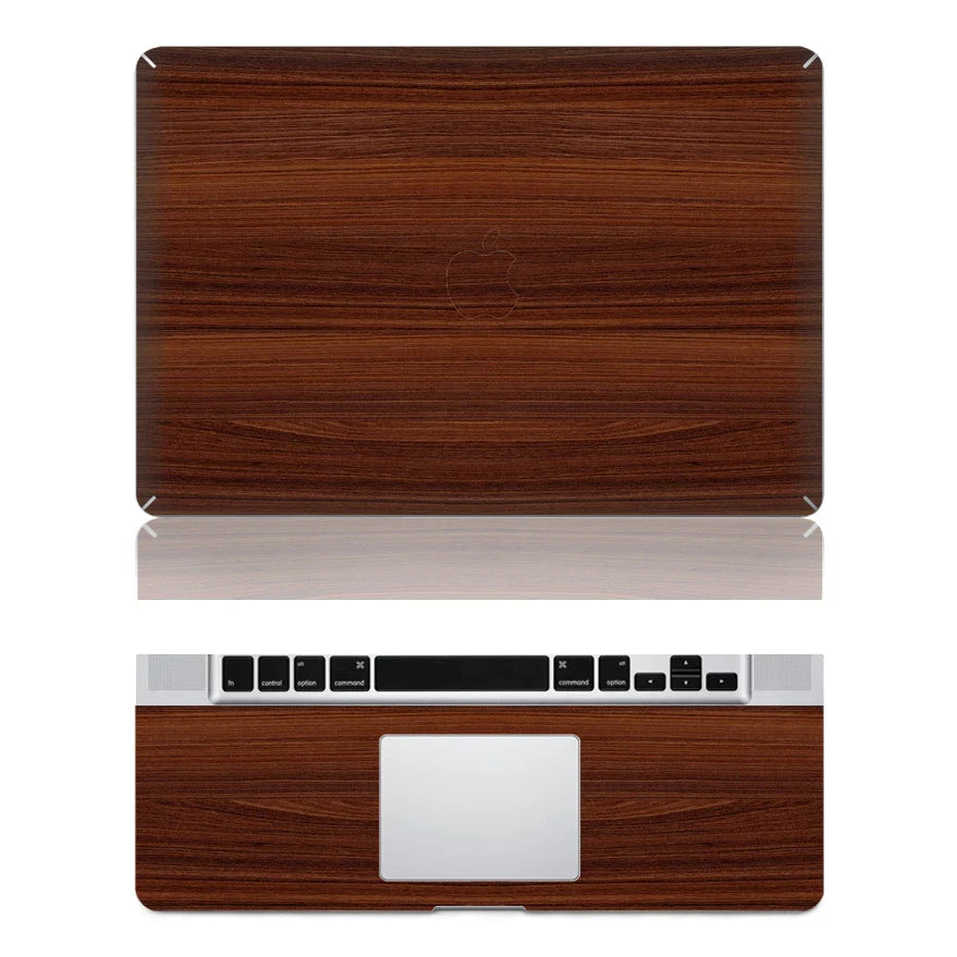 Wood Texture Vinyl Sticker Decal Skin Cover Case For Laptop Apple Macbook Pro Air 16" A2485 A2337 11" 13" 15 " / Unibody Laptop