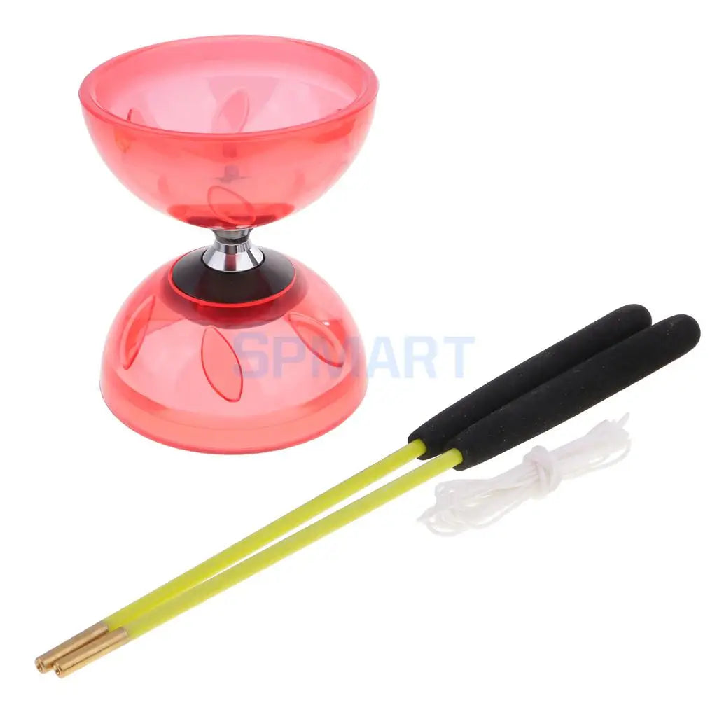 3 Triple Bearing Juggling Diabolo Toy with String Metal Sticks  Yoyo Professional Educational Toy 13/10.5cm Diameter