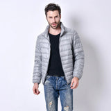 FGKKS Autumn Lightweight Thin Duck Down Jacket Men Good White Brand Casual Ultralight Male Feather Jackets Coat