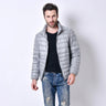 FGKKS Autumn Lightweight Thin Duck Down Jacket Men Good White Brand Casual Ultralight Male Feather Jackets Coat