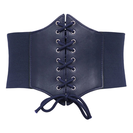 Grace Karin Corset Belts Women Lace Up Luxury PU leather lady girl Stretch Elastic Wide Belt Cincher Waistband S-3XL