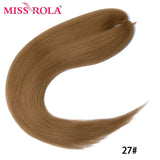 MISS ROLA Synthetic Kanekalon Hair Jumbo Braids 24 Inches100g Yaki Straight Hair Extension Pre Stretched Blonde Pink Wholesale