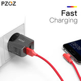 PZOZ Usb Charger Travel EU Plug 2a Fast Charging Adapter portable Dual Wall charger Mobile Phone cable For iphone Samsung xiaomi