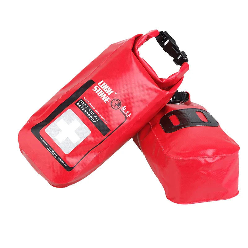 Red Waterproof 2L First Aid Bag Emergency Kits Empty Travel Dry Bag Rafting Camping Kayaking Portable Medical Bag Equipment