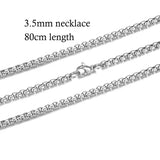 10pcs/lot 316 Stainless Steel Necklace and Bracelet Chain DIY Jewelry Findings Multi Sizes with Lobster Claw Clasps S-005*10