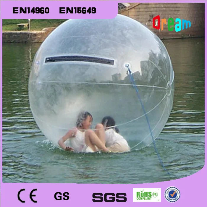 Free Shipping 2m Inflatable Water Walking Ball Water Balloons Zorb Balls Giant Inflatable Beach Ball Water Bubble Ball