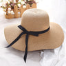 2018summer straw hat women big wide brim beach hat sun hat foldable sun block UV protection panama hat bone