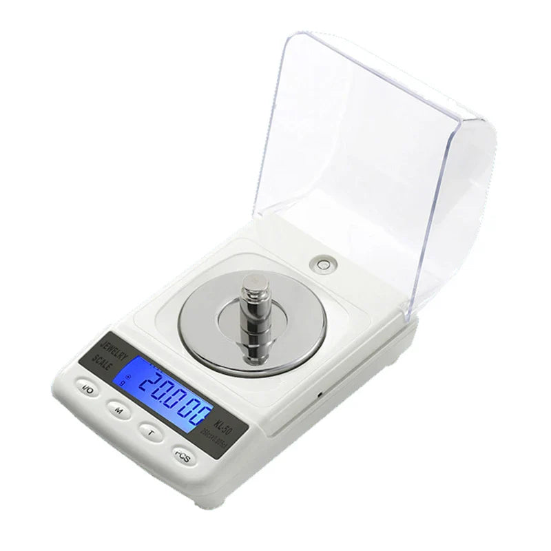 100g/50g 0.001g LCD Digital Jewelry Scales Precision Diamond Laboratory Weight Balance Medicinal Electronic Scale with USB cable