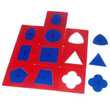 Baby Toys Montessori Materials Professional Quality Metal Insets Set/10 Early Childhood Education Preschool Geometrical Shapes