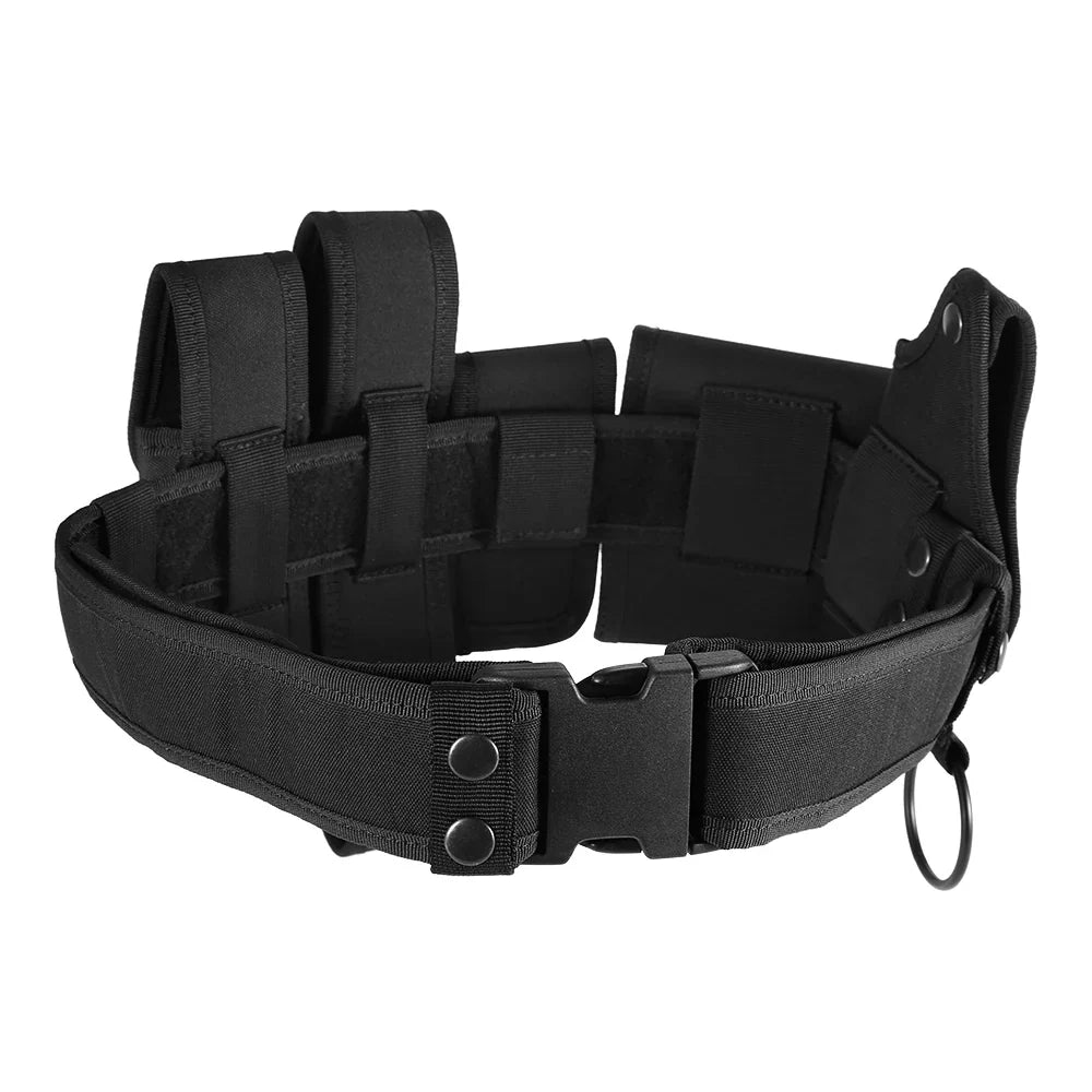 Outdoor Tactical Belt Hunting Bags Tactical Belt Holster Security Military Duty Utility Belt with Pouches Holster Gear