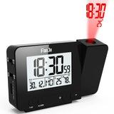 FanJu FJ3531 Alarm Clock Digital Date Snooze Function Backlight Watch Wall Projector Desk Table Led Clock With Time Projection