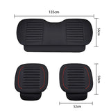 SEAMETAL Car Seat Covers PU Leather Interior Automobiles Seats Cover Mats For Seat Cushion Protector Covers Auto Accessories