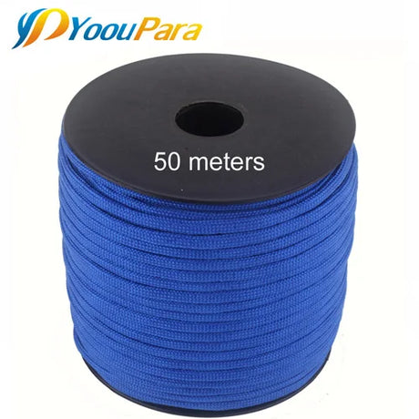 252 Colors 50 M/Spools Paracord 550 Paracord Rope Type III 7 Stand Parachute Cord Outdoor Camping Survival Wind Rope Wholesale