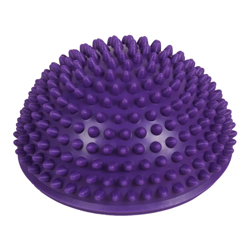 Yoga Half Ball Fitness Equipment Kids Elder Durian Massage Mat Exercise Balance Point Gym Yoga Pilates Ball Rubber