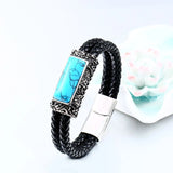 BEIER One Piece Sale Genes Leather Bracelet Bangle For Man Punk Man's Hip-pop Jewelry High Quality boy`s Gift BC-L008