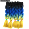 Luxury ForBraiding 3pcs bulk buy Henlon 24inch 60cm Folded Two Three Tone Color Ombre Braiding Synthetic Jumbo Braids