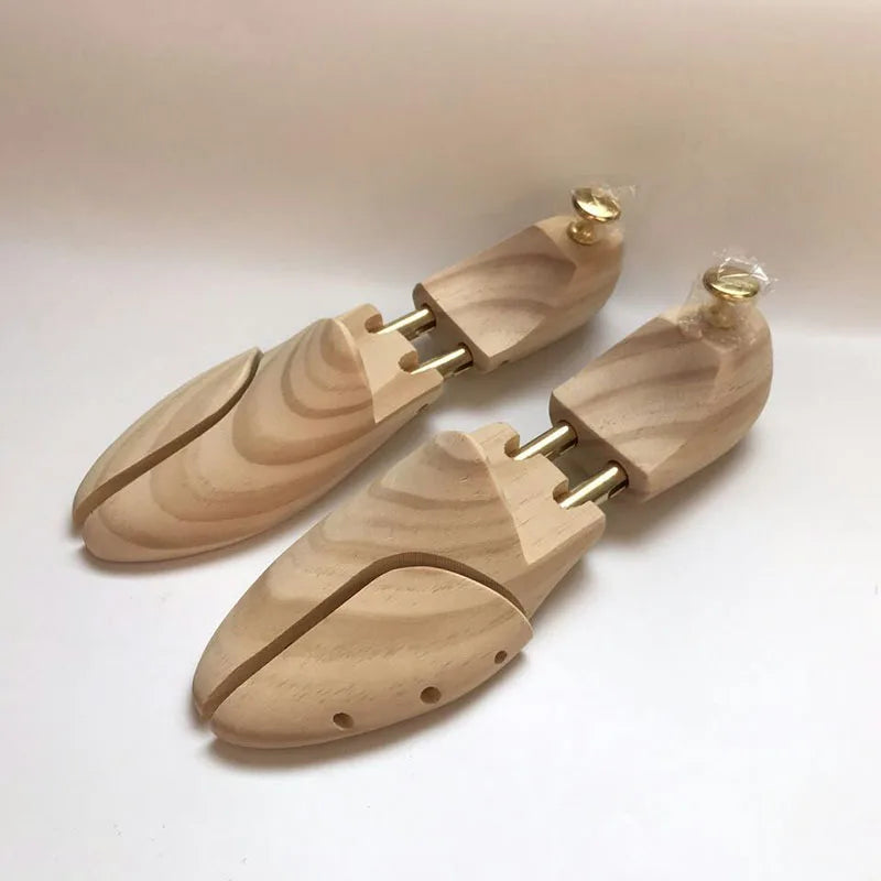 Twin Tube High - grade Solid Wood Spring New Zealand Pine Wood Adjustable Shoe Shaper Men's Shoe Tree