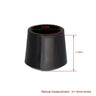 12Pcs 10-35mm Inner Diameter Black Round Furniture Chair Table Leg Foot Rubber Covers Floor Protectors Cap